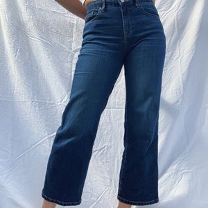 Club Monaco wide leg crop jeans